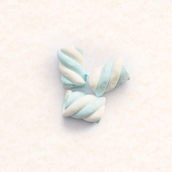 Marshmallows Twist Blue - White