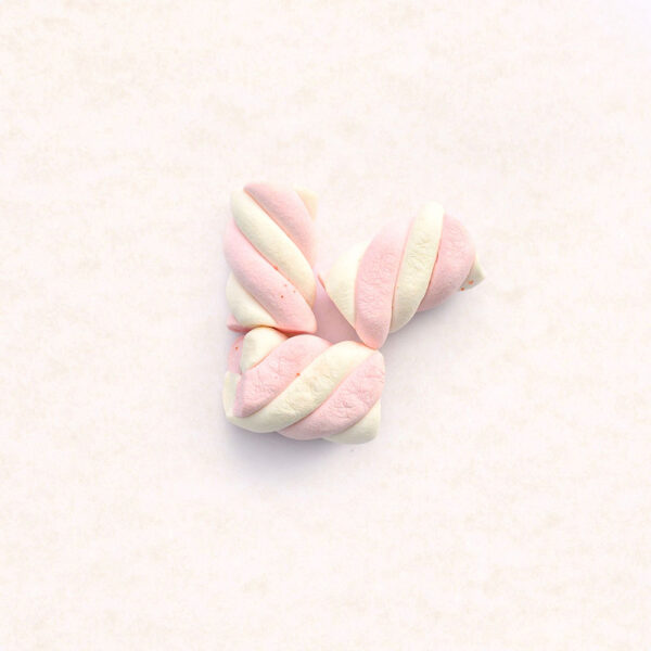 Marshmallows Twist Pink - White